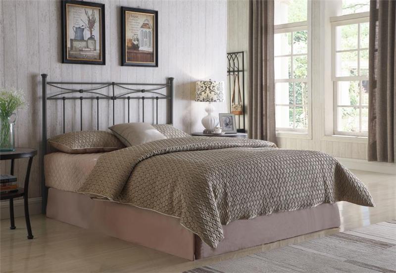 Lane Queen / Full Metal Headboard Rustic Bronze (300187QF)