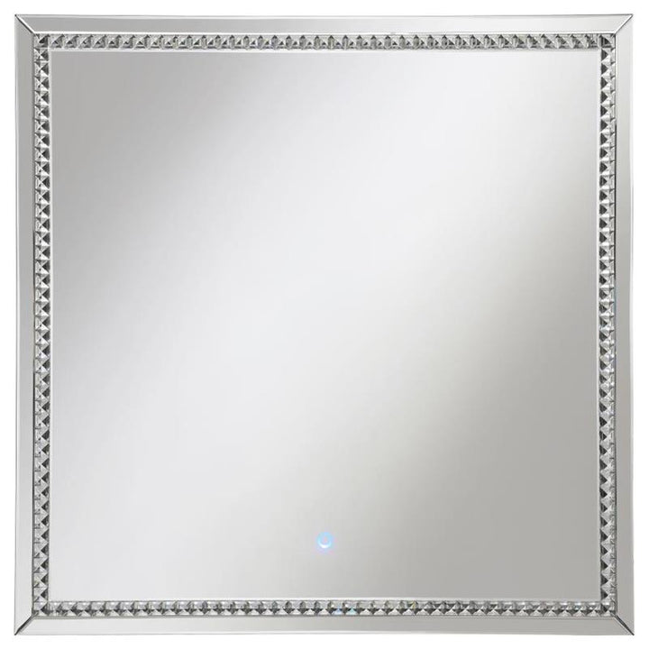 Noelle Square Wall Mirror with LED Lights (961506)