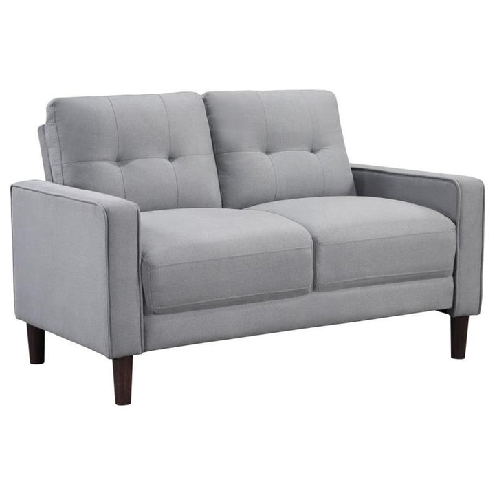 Bowen 3-piece Upholstered Track Arms Tufted Sofa Set Grey (506781-S3)