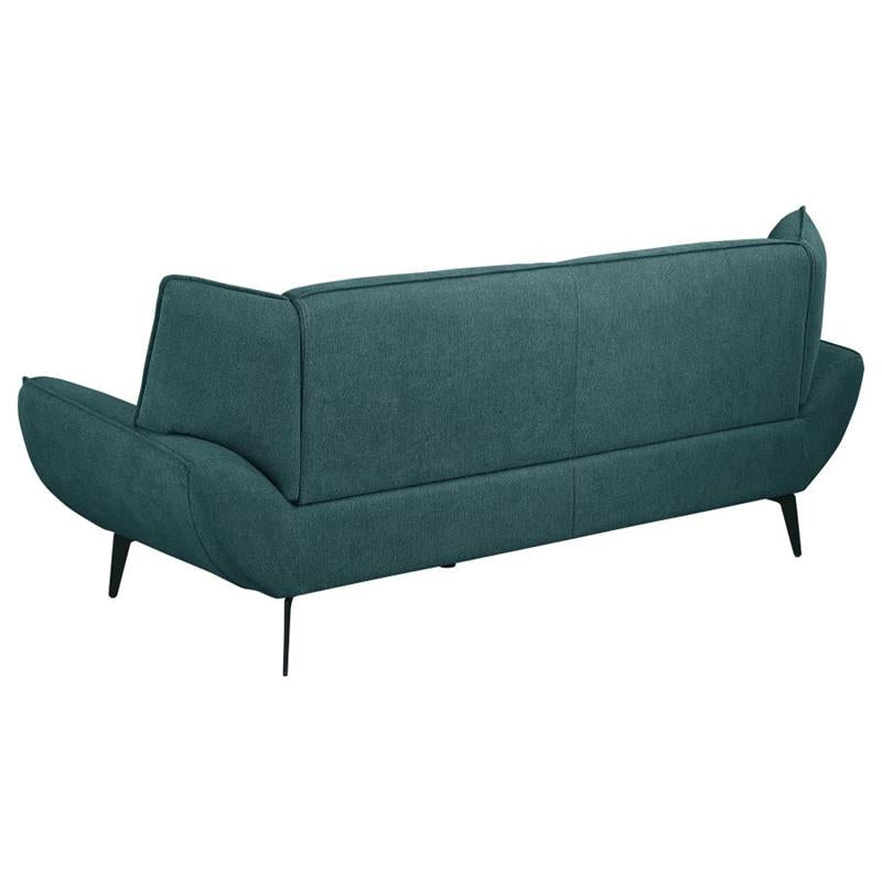 Acton 3-piece Upholstered Flared Arm Sofa Set Teal Blue (511161-S3)