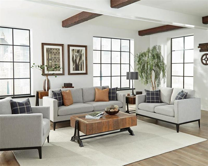 Apperson 2-piece Living Room Set Grey (508681-S2)