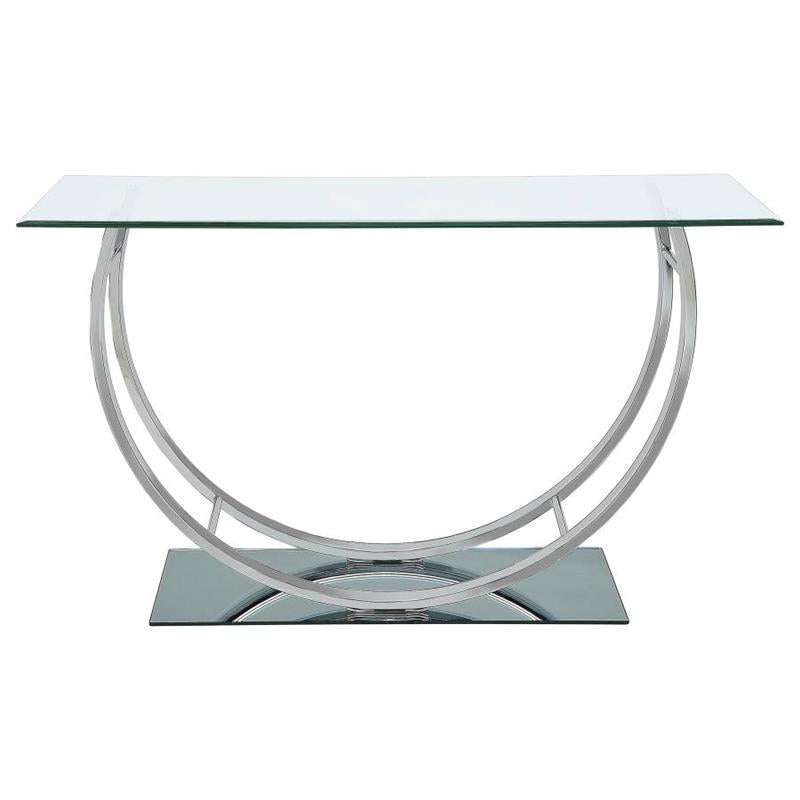 Danville U-shaped Sofa Table Chrome (704989)