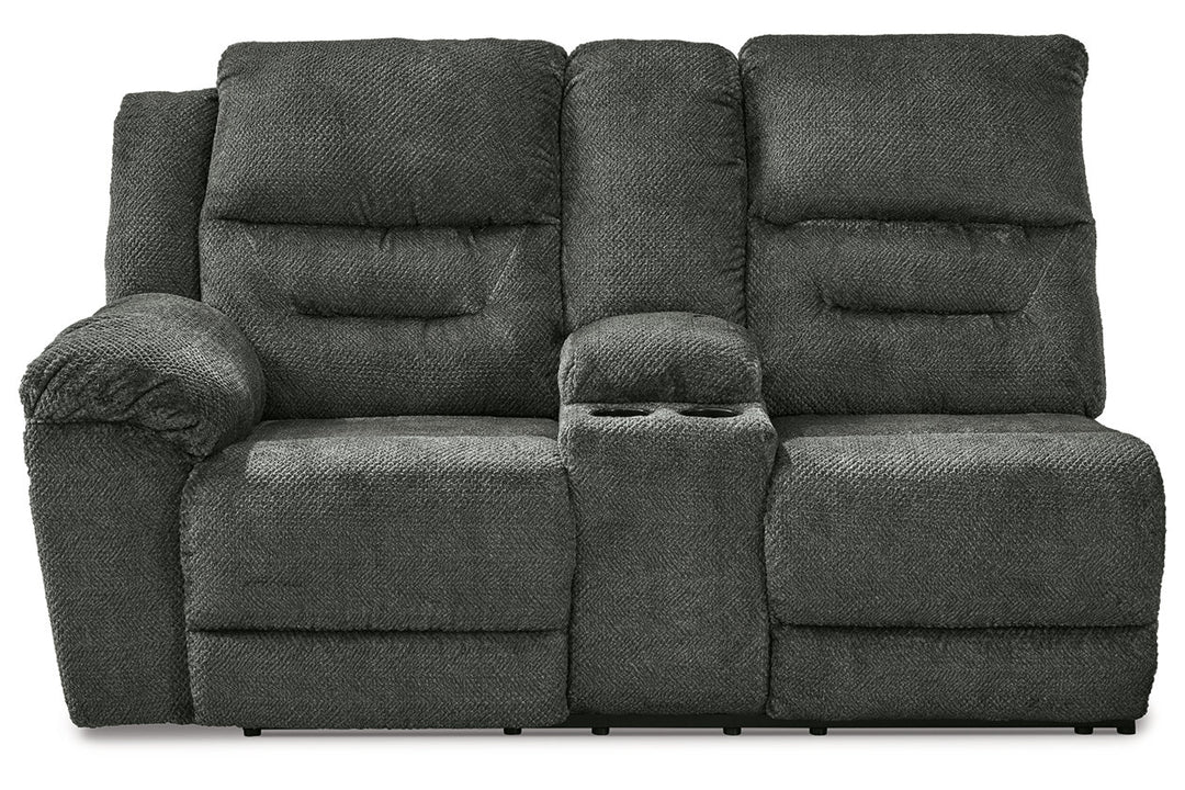 Nettington Left-Arm Facing Power Reclining Loveseat with Console (4410101)