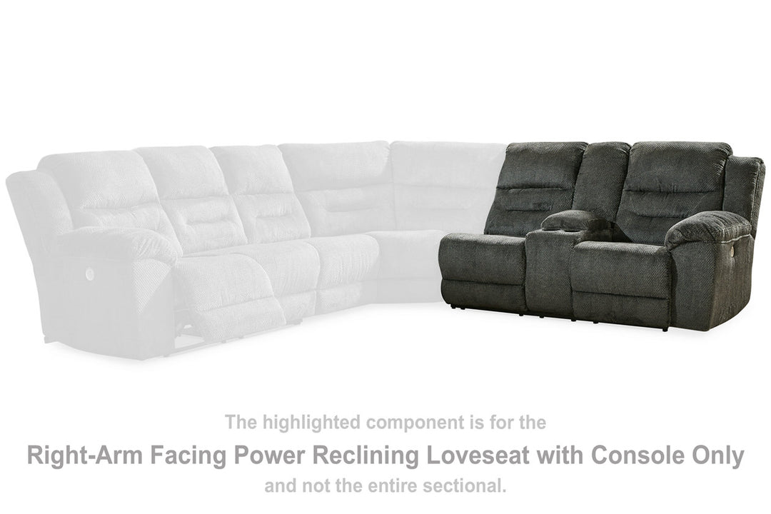 Nettington Right-Arm Facing Power Reclining Loveseat with Console (4410190)