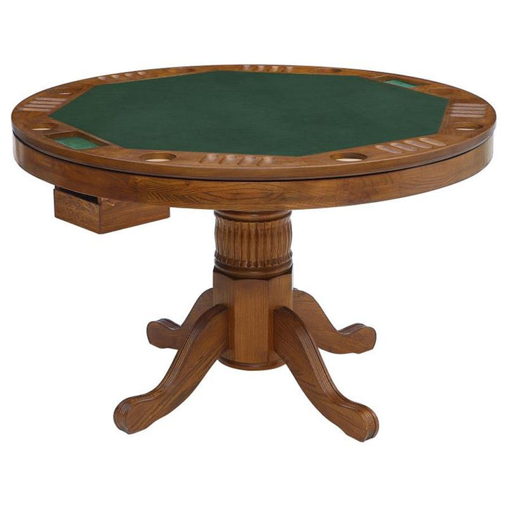 Mitchell 5-piece Game Table Set Amber and Brown (100951-S5)