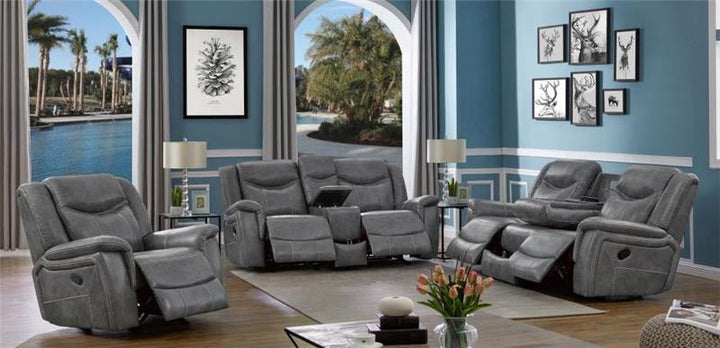 Conrad 3-piece Living Room Set Grey (650354-S3)