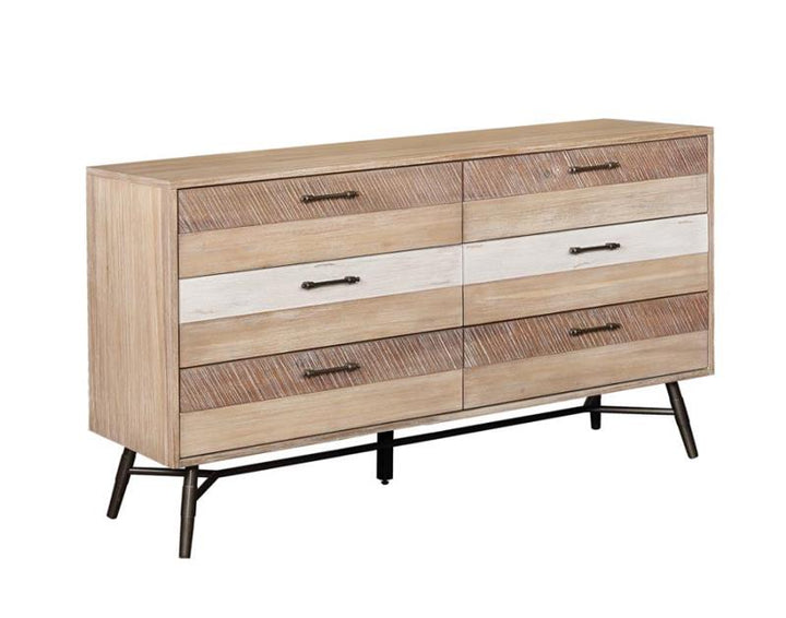 Marlow 6-drawer Dresser Rough Sawn Multi (215763)