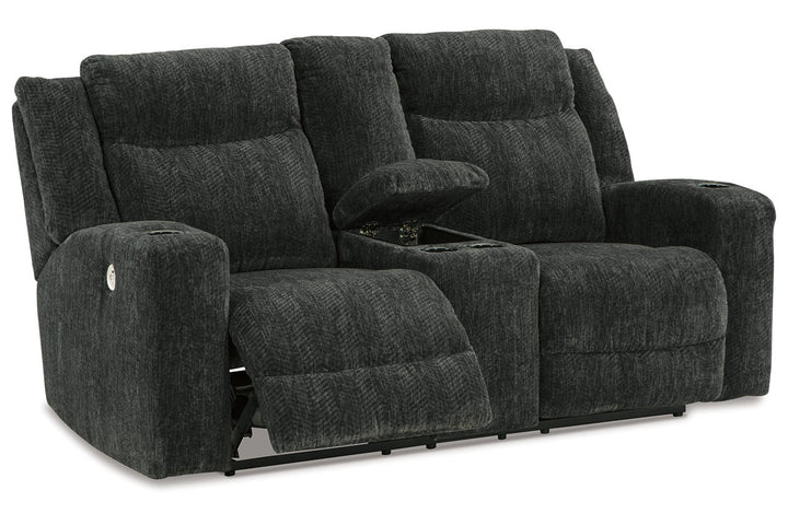 Martinglenn Power Reclining Loveseat with Console (4650496)