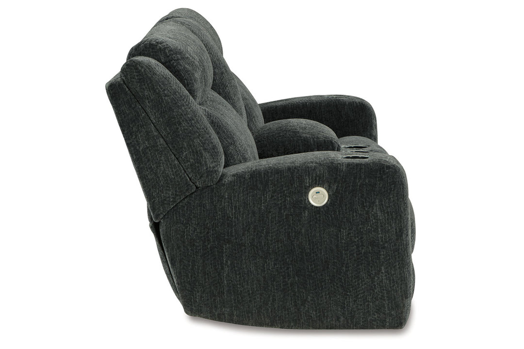 Martinglenn Power Reclining Loveseat with Console (4650496)