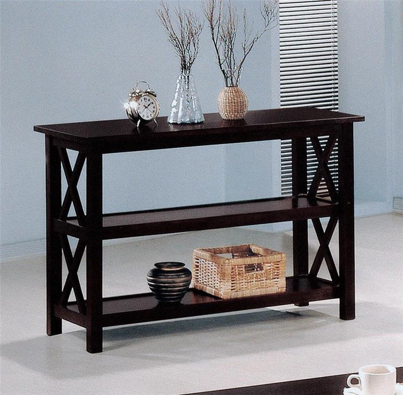 Rachelle Sofa Table with 2-shelf Deep Merlot (5910)