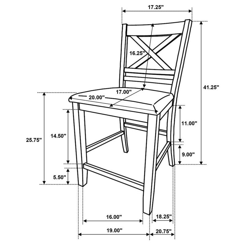 COUNTER HT DINING CHAIR (122249)