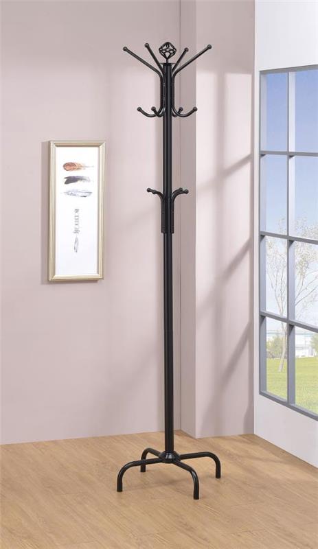 Collier 12-hook Coat Rack Black (2019)