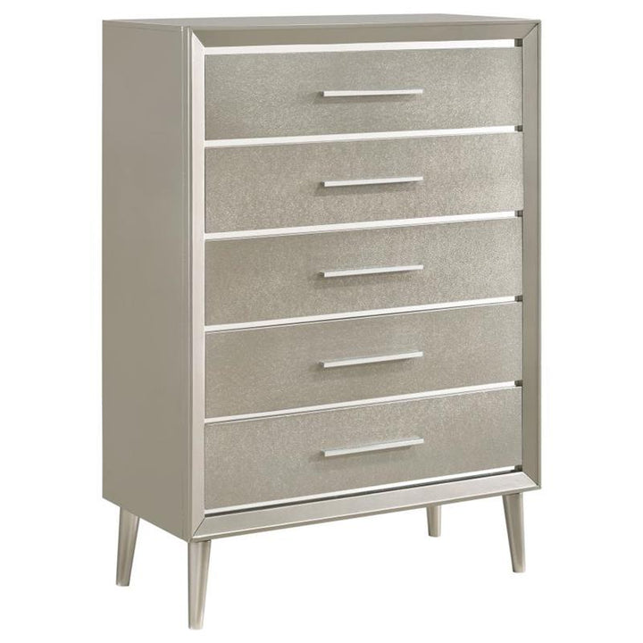 Ramon 5-drawer Chest Metallic Sterling (222705)