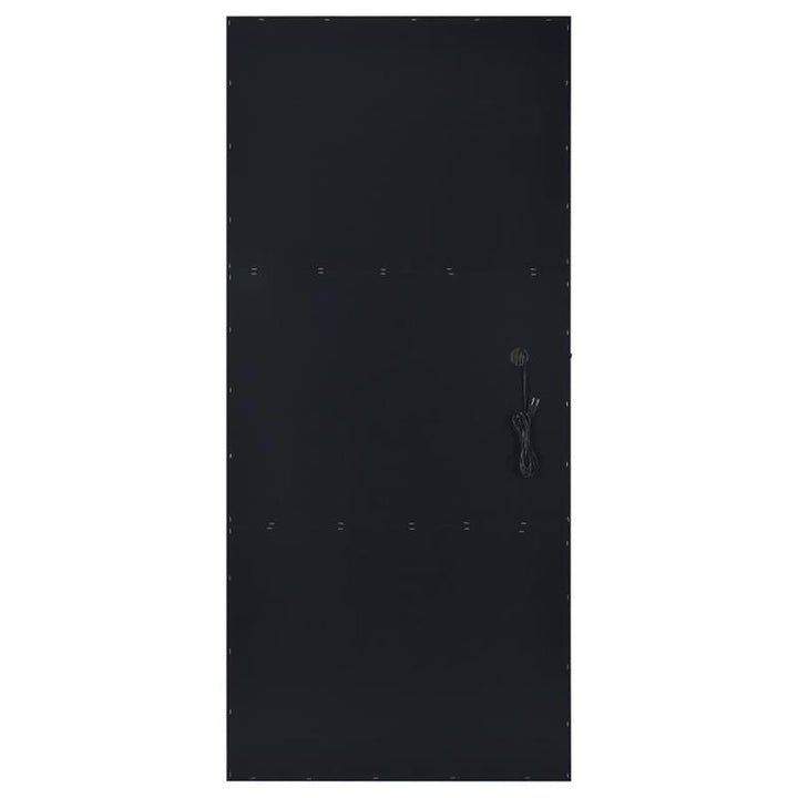 Zayan Full Length Floor Mirror With Lighting Black High Gloss (969557)