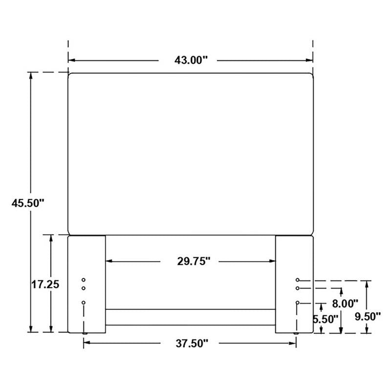 Pirro Upholstered Headboard Sand (315980T)