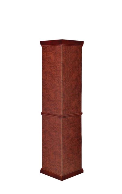 Appledale 6-shelf Corner Curio Cabinet Medium Brown (3393)