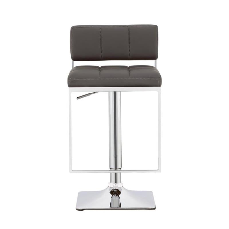 Alameda Adjustable Bar Stool Chrome and Grey (100195)