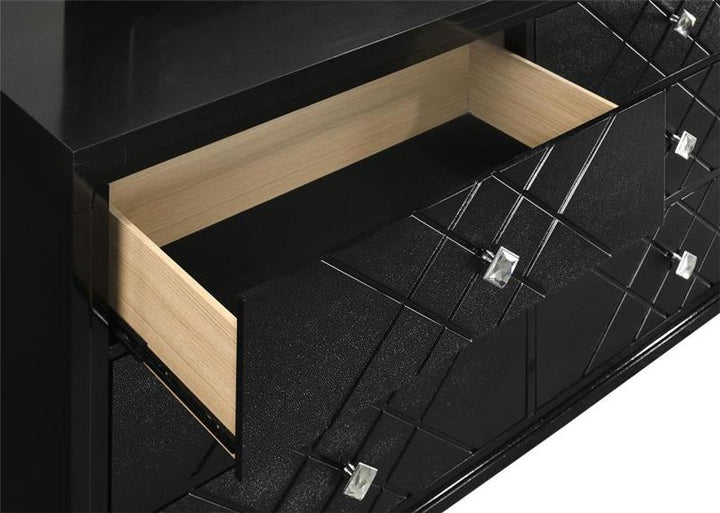 Penelope 6-drawer Dresser Black (223573)