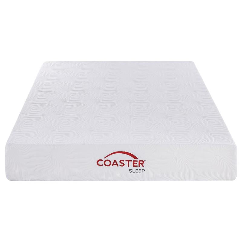 Key Twin Long Memory Foam Mattress White (350064TL)