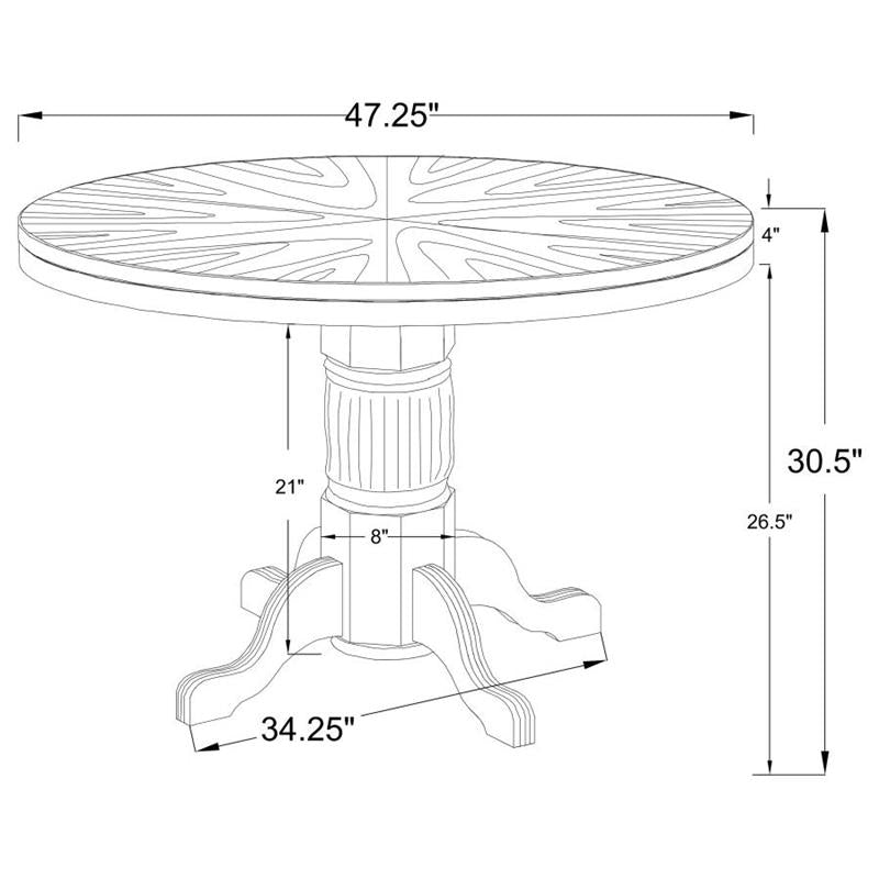 Mitchell 3-in-1 Game Table Amber (100951)