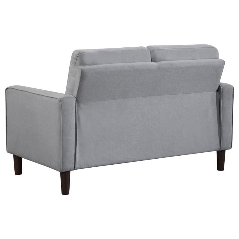 Bowen 3-piece Upholstered Track Arms Tufted Sofa Set Grey (506781-S3)