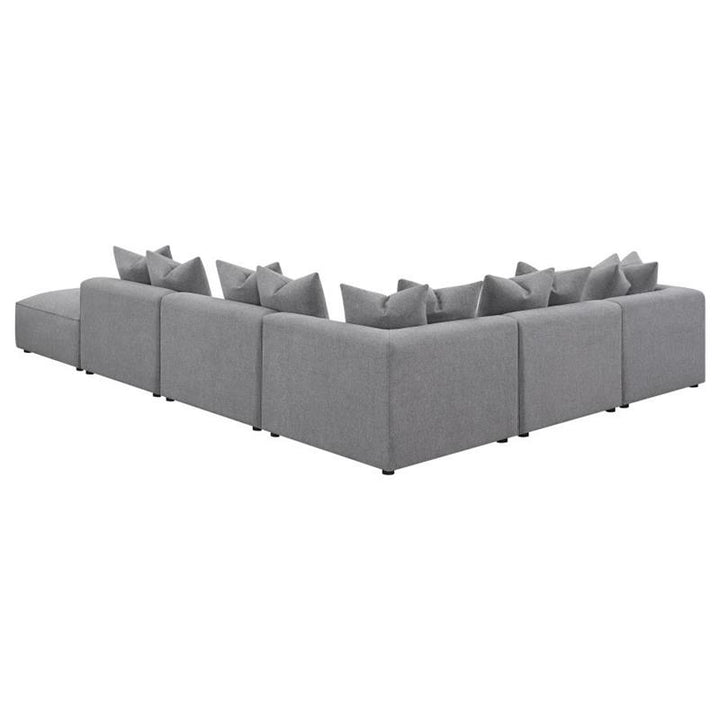 Jennifer 6-piece Tight Seat Modular Sectional Grey (551594-SET)