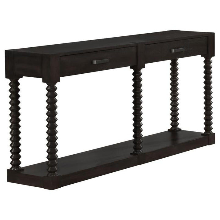 Meredith 2-drawer Sofa Table Coffee Bean (722579)