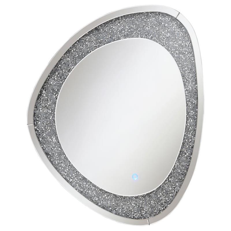 Mirage Acrylic Crystals Inlay Wall Mirror with LED Lights (961504)