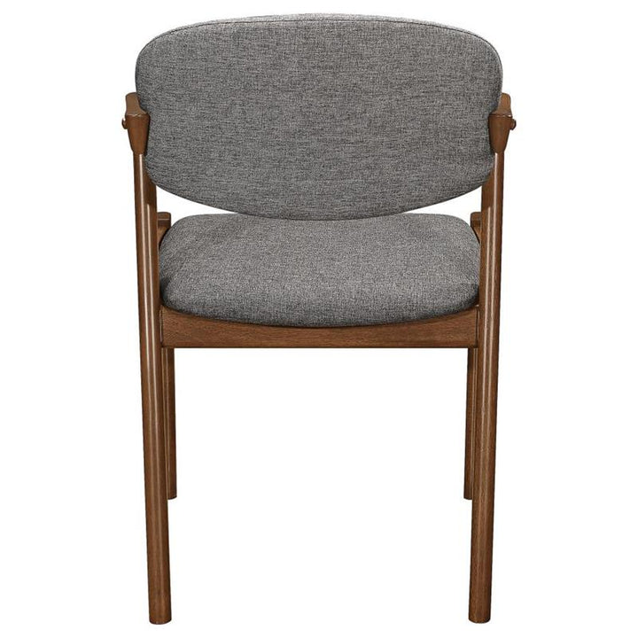 Malone Dining Side Chairs Grey and Dark Walnut (Set of 2) (105352)