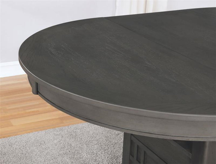 Lavon Dining Table with Storage Medium Grey (108211)