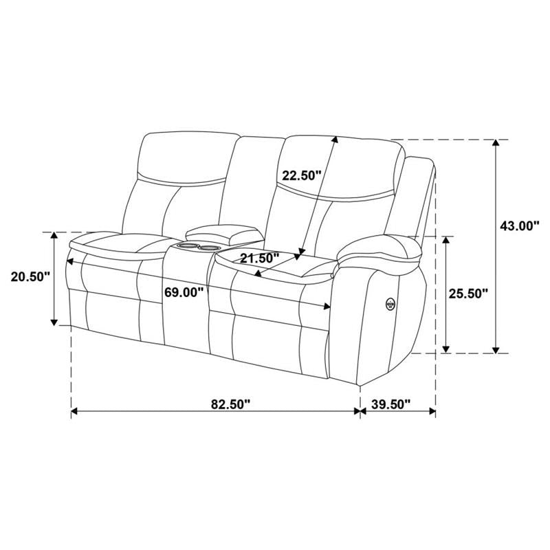 3 PC POWER SECTIONAL (610190P)