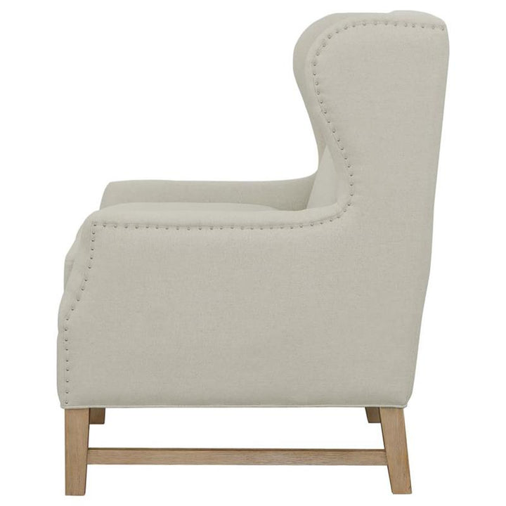 Fleur Wing Back Accent Chair Cream (902490)