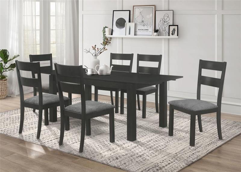 Jakob Rectangular Dining Table Black (115131)