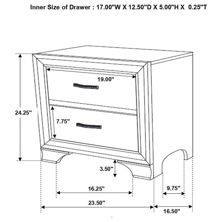 Beaumont Bedroom Set Metallic Champagne (205291Q-S4)