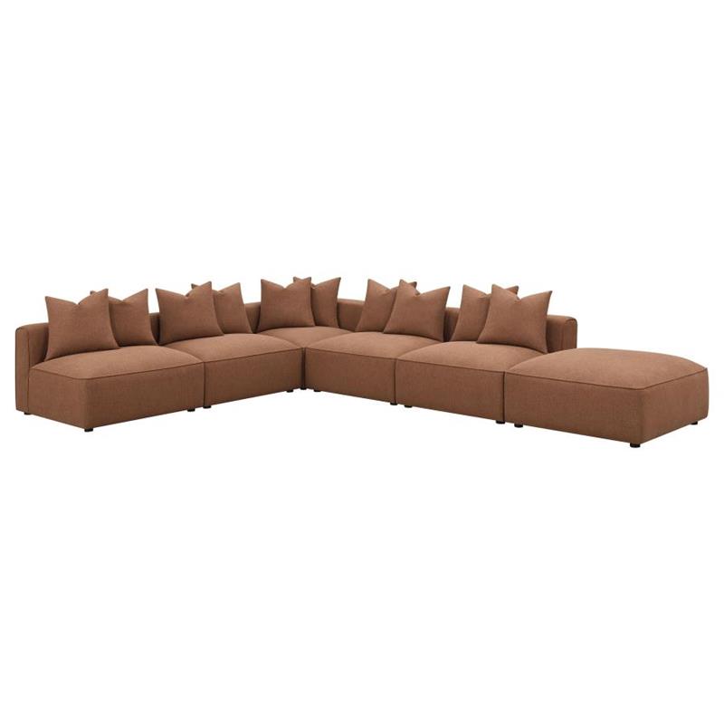 Jennifer Upholstered Corner Terracotta (551592)