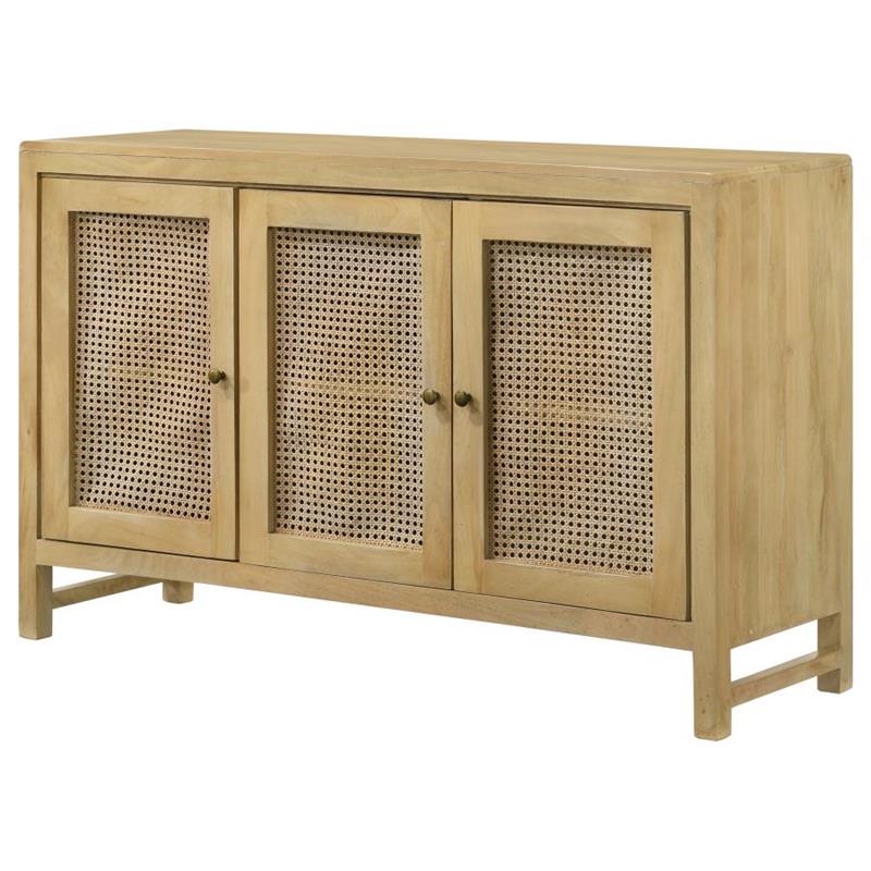 Zamora Rectangular 3-door Accent Cabinet Natural (953556)