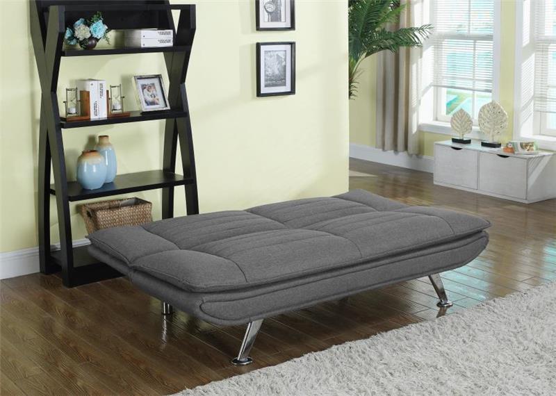 Julian Upholstered Sofa Bed with Pillow-top Seating Grey (503966)