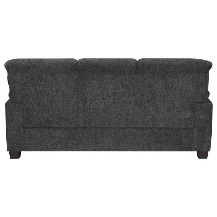 Clementine Upholstered Pillow Top Arm Living Room Set (506574-S3)