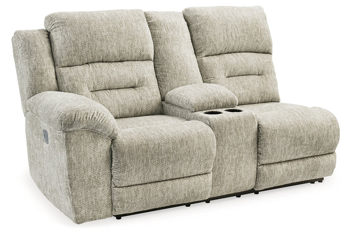 Family Den Left-Arm Facing Power Reclining Loveseat with Console (5180201)