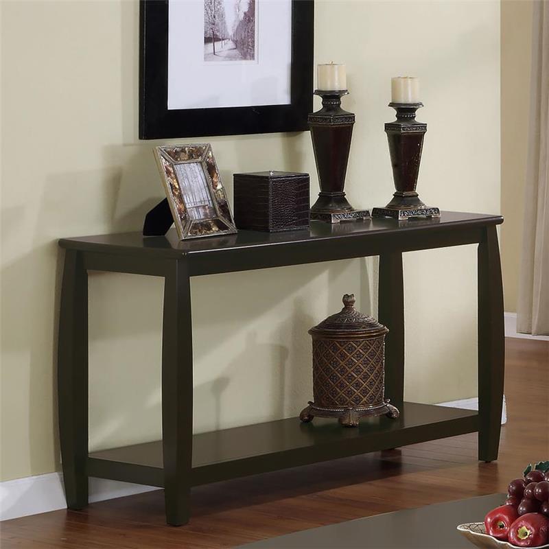 Dixon Rectangular Sofa Table with Lower Shelf Espresso (701079)