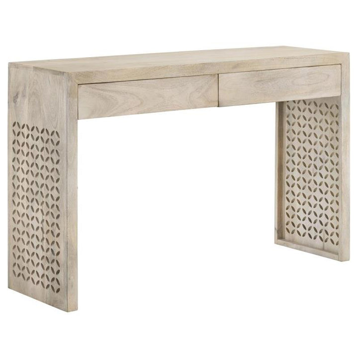 Rickman Rectangular 2-drawer Console Table White Washed (959543)