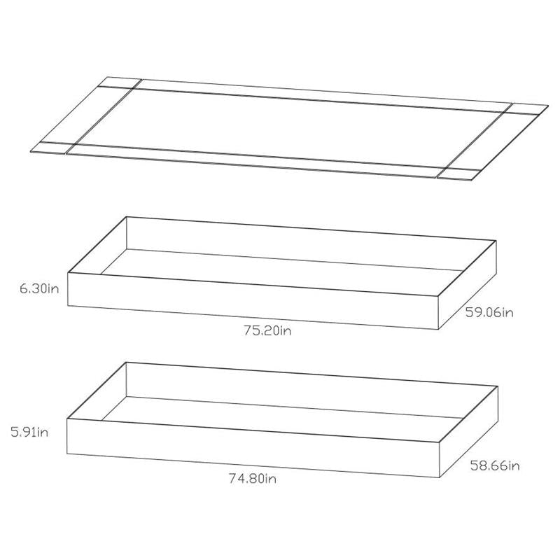 Morgan Twin Over Full Bunk Bed Blue (2258B)