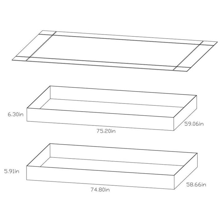 Morgan Twin Over Full Bunk Bed Blue (2258B)