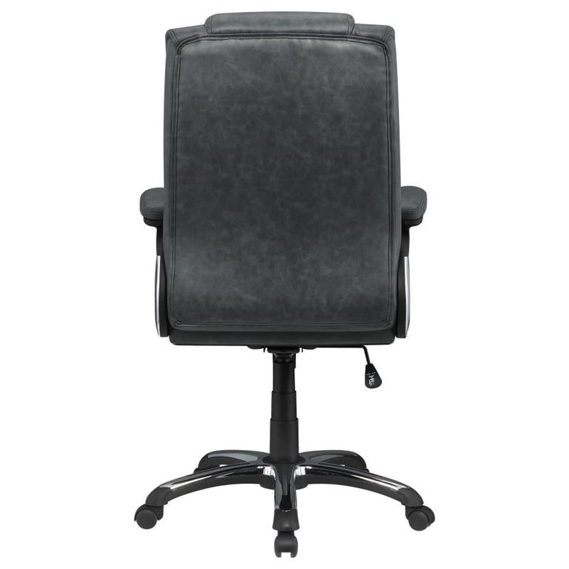 Nerris Adjustable Height Office Chair with Padded Arm Grey and Black (881183)