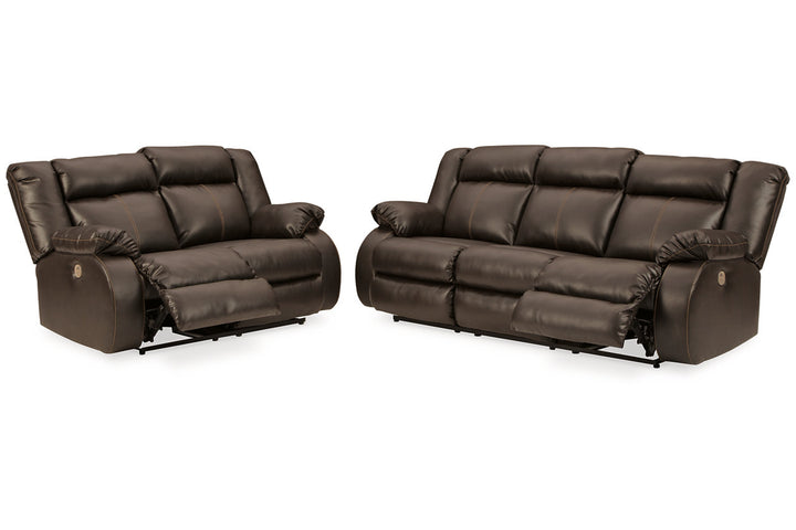 Denoron Power Reclining Sofa and Loveseat (53505U1)