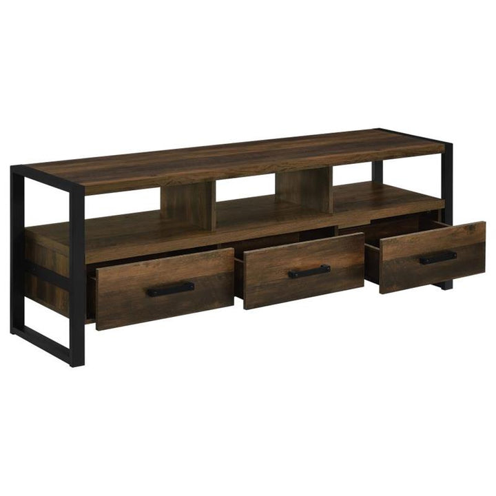James 3-drawer Composite Wood 60" TV Stand Dark Pine (704282)