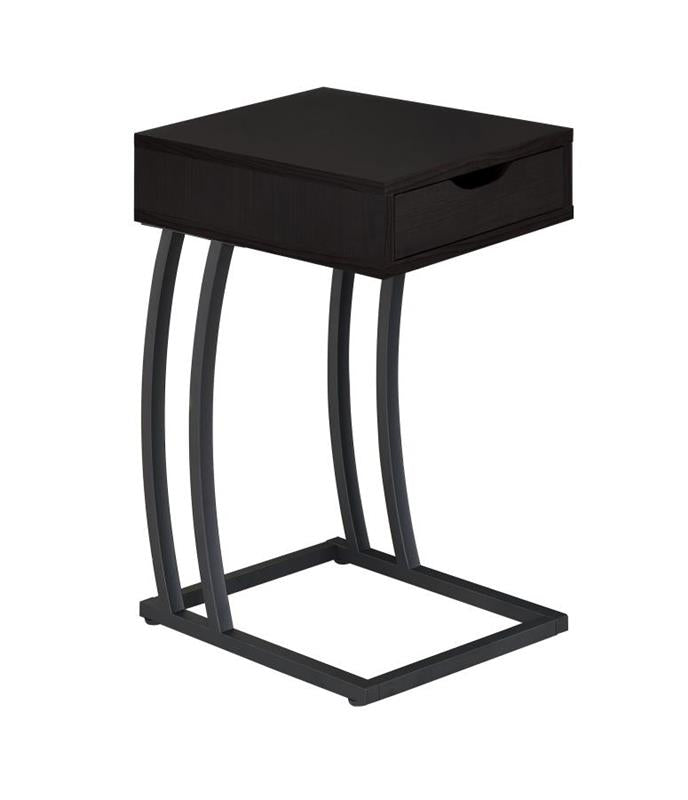 Troy Accent Table with Power Outlet Cappuccino (900578)