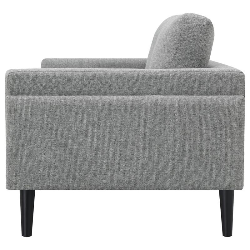 Rilynn Upholstered Track Arms Loveseat Grey (509525)