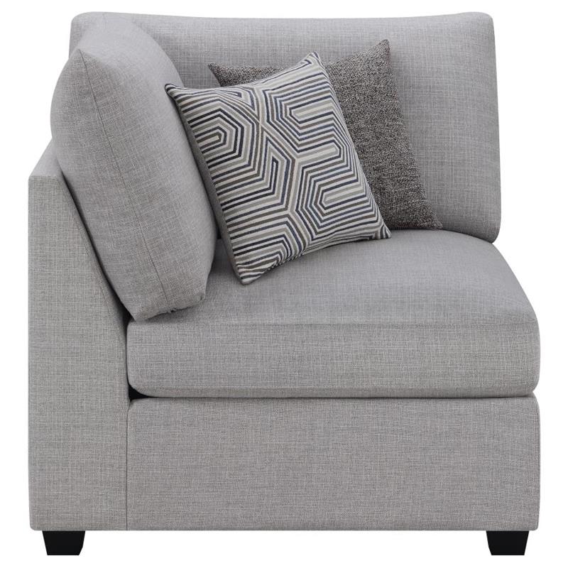 Cambria Upholstered Corner Chair Grey (551512)