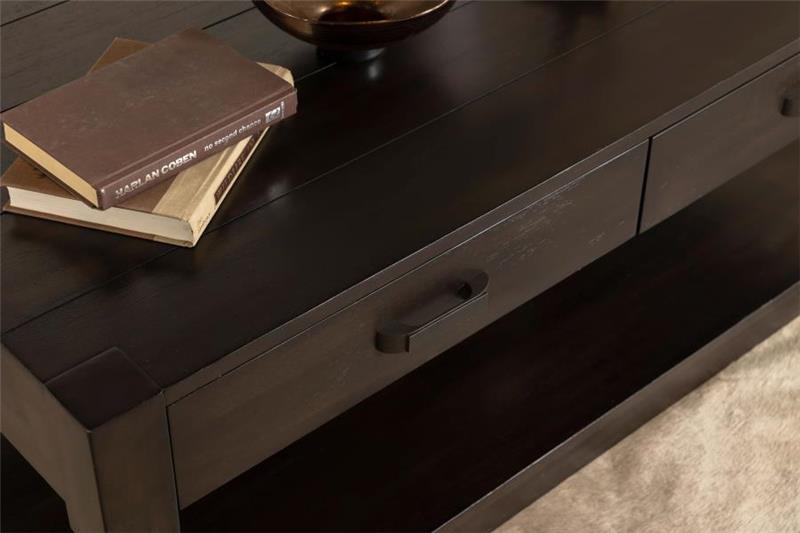 Meredith 2-drawer Coffee Table Coffee Bean (722578)